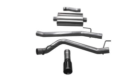 Corsa 20-25 Jeep Gladiator JT 3.6L Single Side Exit Cat-Back Exhaust System w/ Single 4in Black Tip - 0