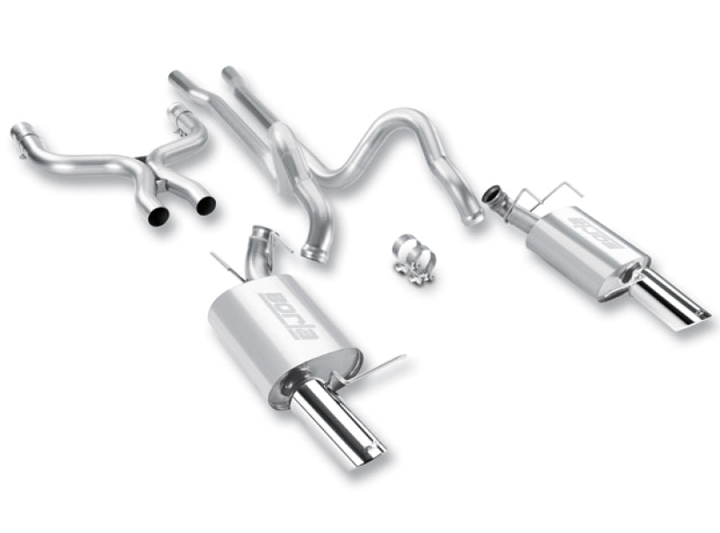 Borla 2011-2012 Mustang GT 5.0L 8cyl 6spd RWD Agressive ATAK Catback Exhaust - 0