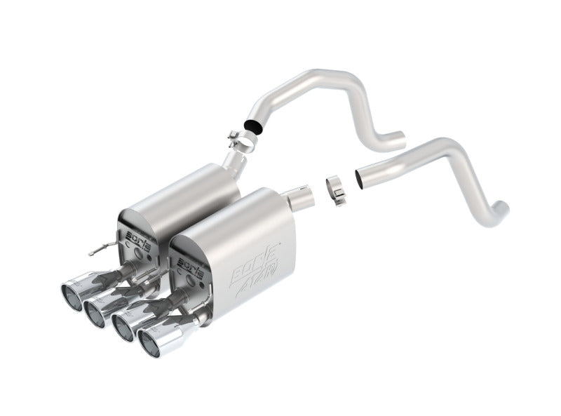 Borla 05-08 Chevrolet Corvette Coupe/Conv 6.0L/6.2L 8cyl Aggressive ATAK Exhaust (rear section only) - 0