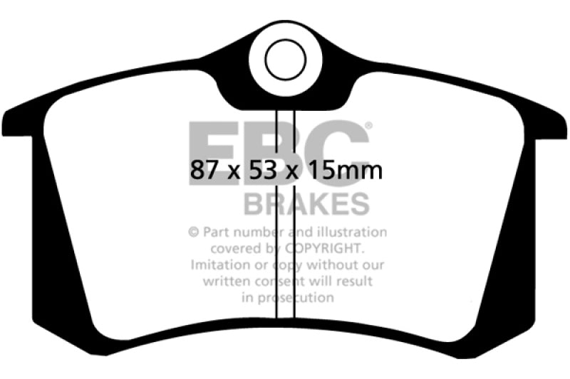 EBC 10-13 Audi A3 2.0 TD Greenstuff Rear Brake Pads - 0