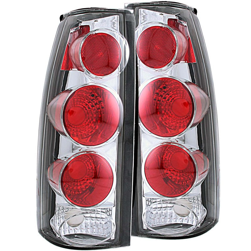 ANZO 1999-2000 Cadillac Escalade Taillights Chrome 3D Style - 0