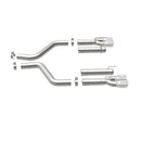 MagnaFlow Axle-Back, SS, 3in, Quad Split Rear 3.5 Tips 2015 Dodge Challenger incl SRT Hellcat-25