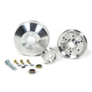 BBK 96-01 Mustang 4.6 GT Cobra Underdrive Pulley Kit - Lightweight CNC Billet Aluminum (3pc)-2