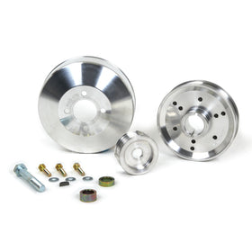 BBK 96-01 Mustang 4.6 GT Cobra Underdrive Pulley Kit - Lightweight CNC Billet Aluminum (3pc) - 0