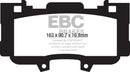 EBC 15+ Ford Mustang 2.3 Turbo Performance Pkg Yellowstuff Front Brake Pads-3
