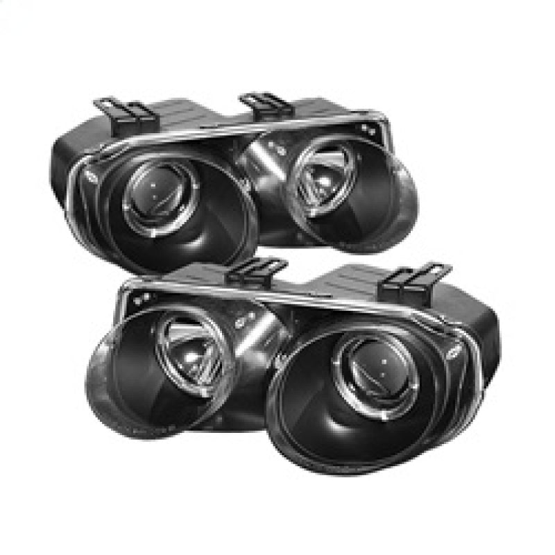 Spyder Acura Integra 98-01 Projector Headlights LED Halo -Black High H1 Low 9006 PRO-YD-AI98-HL-BK - 0