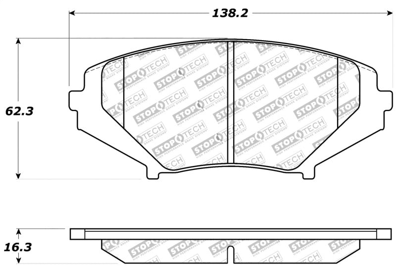 StopTech Performance 04-07 RX-8 Front Pads - 0