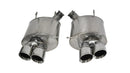 Corsa 2013-2014 Ford Mustang Shelby GT500 5.8L V8 Polished Sport Axle-Back Exhaust-1