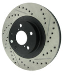 StopTech 02-10 Subaru WRX Slotted & Drilled Left Front Rotor (exc. STi)-11
