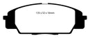 EBC 07-11 Acura CSX (Canada) 2.0 Type S Yellowstuff Front Brake Pads-4