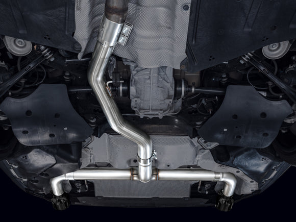 AWE Tuning 19-23 BMW 330i / 21-23 BMW 430i Base G2X Track Edition Axle-Back Exhaust - Diamond Black