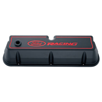 Ford Racing Logo Die-Cast Black Valve Covers - 0