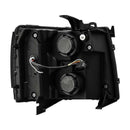 AlphaRex 07-13 Chevy 1500 LUXX LED Proj Headlights Plank Style Jet Blk w/ Activ Light/Seq Signal/DRL-5