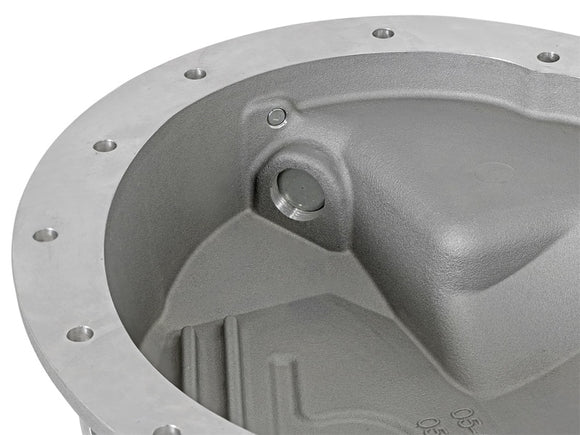 aFe Front Differential Cover (Raw; Street Series); Dodge Diesel Trucks 03-12 L6-5.9/6.7L (td)