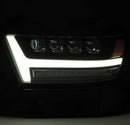 AlphaRex 19-20 Ram 1500HD NOVA LED Proj Headlights Plank Style Gloss Blk w/Activ Lght/Seq Signal/DRL-7