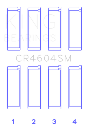 King Engine Bearings Ford 2.3L Duratec/Mazda L3-VDT MZR Turbo Con Rod Bearing Set - 0