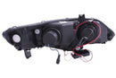 ANZO 2006-2011 Honda Civic Projector Headlights w/ Halo Black (CCFL)-4