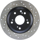 StopTech 00-09 S2000 Slotted & Drilled Left Rear Rotor-2