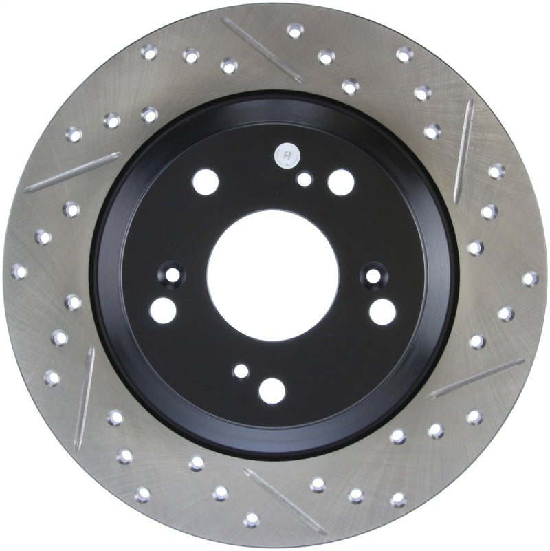 StopTech 00-09 S2000 Slotted & Drilled Left Rear Rotor - 0