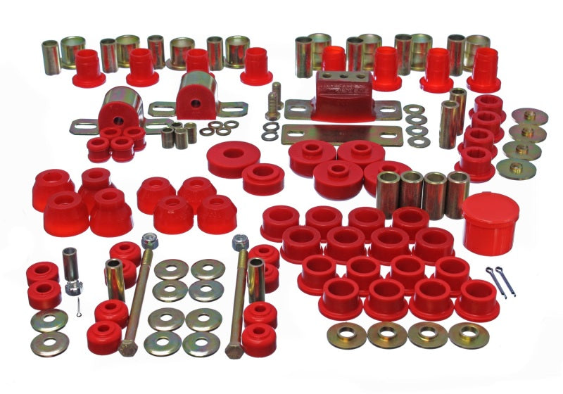 Energy Suspension 63-82 Chevrolet Corvette Red Hyper-flex Master Bushing Set - 0