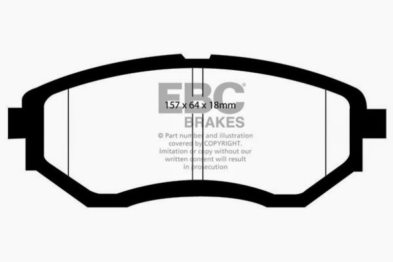 EBC 13+ Subaru Forester 2.0 Turbo Greenstuff Front Brake Pads - 0