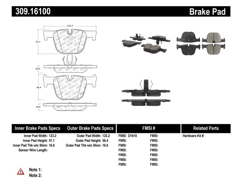 StopTech Performance Brake Pads - 0