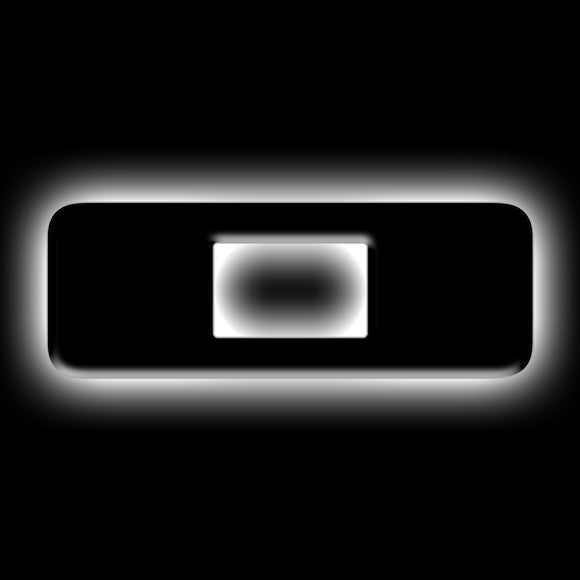 ORACLE Lighting Universal Illuminated LED Letter Badges - Matte Black Surface Finish - O