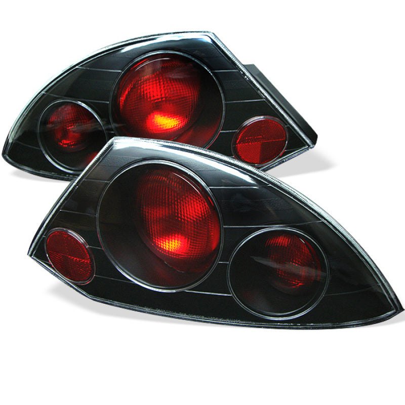 Spyder Mitsubishi Eclipse 00-02 Euro Style Tail Lights Black ALT-YD-ME00-BK - 0