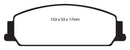 EBC 08-10 Pontiac G8 3.6 Yellowstuff Front Brake Pads-3