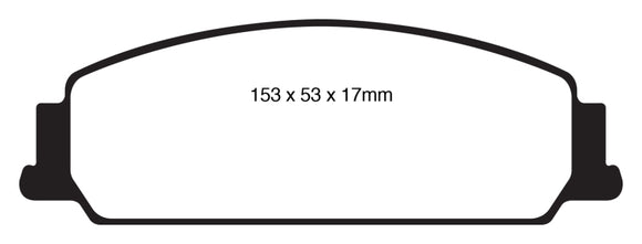 EBC 08-10 Pontiac G8 3.6 Yellowstuff Front Brake Pads
