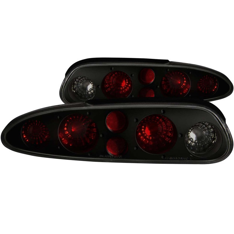 ANZO 1993-2002 Chevrolet Camaro Taillights Dark Smoke - 0