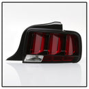 Spyder 05-09 Ford Mustang (Red Light Bar) LED Tail Lights - Black ALT-YD-FM05V3-RBLED-BK-7