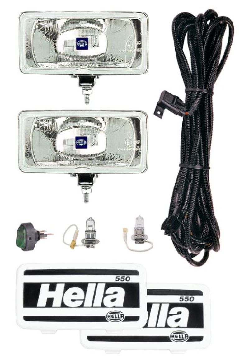 Hella 550 Series 12V/55W Halogen Driving Lamp Kit - 0