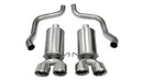 Corsa 2005-2007 Chevrolet Corvette C6 6.0L V8 Polished Xtreme Axle-Back Exhaust-2