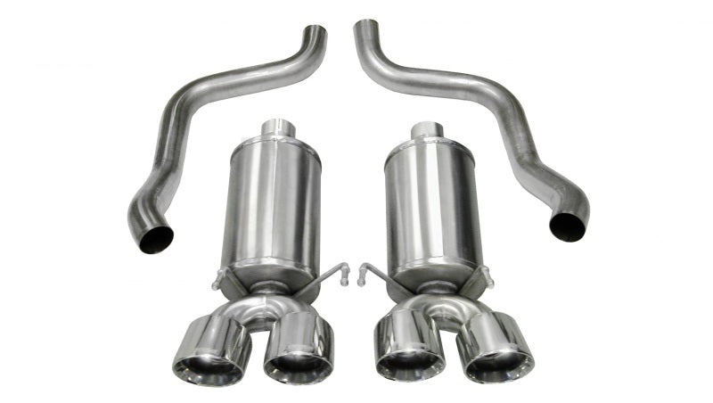 Corsa 2005-2007 Chevrolet Corvette C6 6.0L V8 Polished Xtreme Axle-Back Exhaust - 0