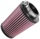 K&N Universal Rubber Filter 2-1/2in Flg / 4-1/2in OD B / 3-1/2in OD T / 6in H - Black Top-2