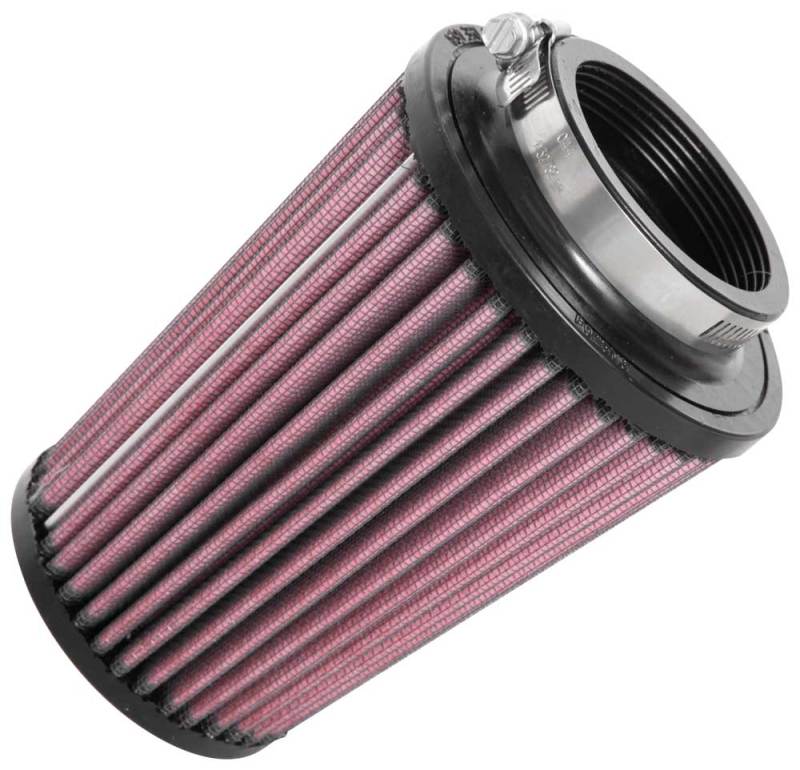 K&N Universal Rubber Filter 2-1/2in Flg / 4-1/2in OD B / 3-1/2in OD T / 6in H - Black Top - 0