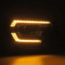 AlphaRex 12-15 Toyota Tacoma LUXX LED Projector Headlights Plank Style Alpha Black w/DRL-6
