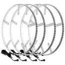 Oracle LED Illuminated Wheel Rings - Double LED - White-2