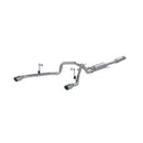MBRP 2021+ F-150 2.7L/ 3.5L Ecoboost, 5.0L 3in Cat Back 2.5in Dual Split Rear - Aluminized Steel-1