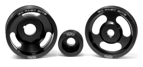 GFB 04-10 WRX/STI 3 Piece Under-Drive Pulley Kit w/ Belts (Crank Alternator & Power Steering) - 0