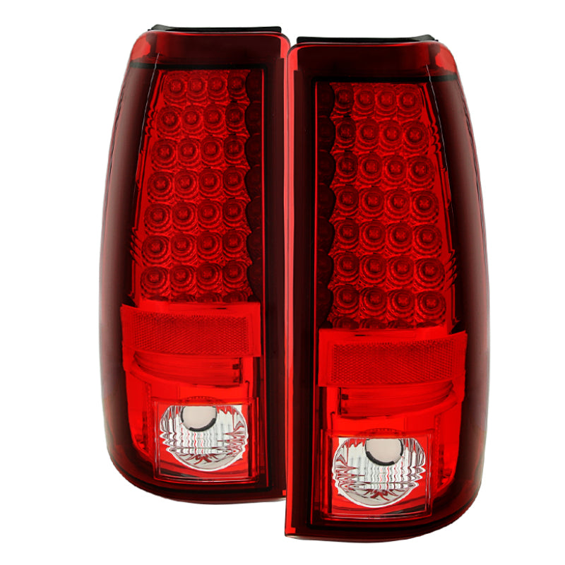 Spyder Chevy Silverado 1500 03-06 (Not Fit Stepside)LED Tail Lights Red Clear ALT-YD-CS03-LED-RC - 0