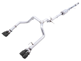 AWE Tuning 4th Gen GM 1500 5.3L 0FG Cat-Back Split Rear Exit (w/ Bumper Cutouts) - Quad Diamond Tips