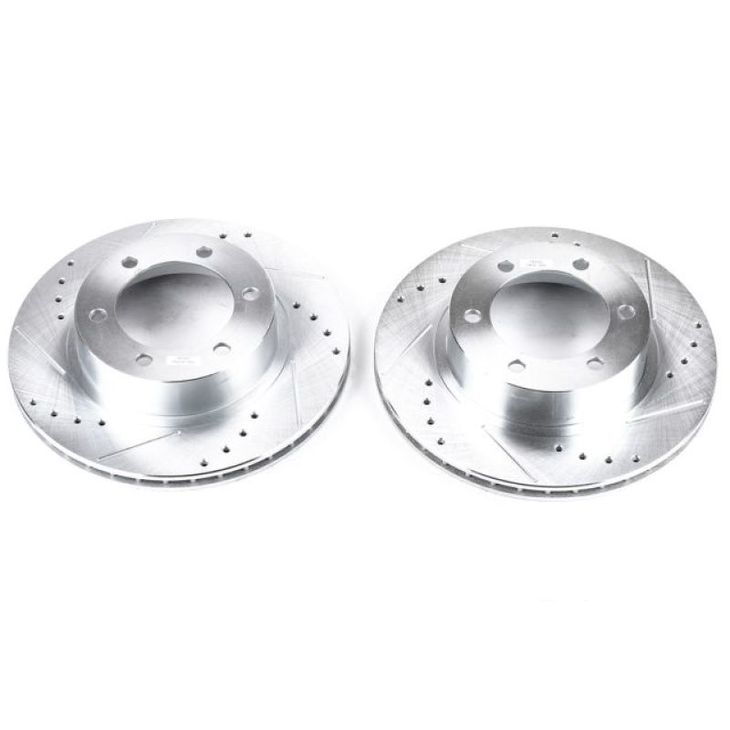 Power Stop 96-02 Toyota 4Runner Front Evolution Drilled & Slotted Rotors - Pair - 0