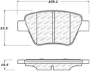 StopTech Performance Volkswagen Rear Brake Pads-3