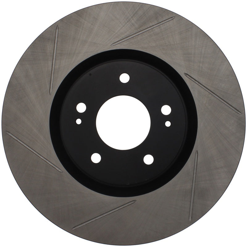 StopTech Power Slot 03-06 Evo 8 & 9 Slotted Right Front Rotor - 0