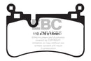 EBC 08-13 Mercedes-Benz C63 AMG (W204) 6.2 Redstuff Rear Brake Pads-3