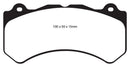 EBC 16+ Cadillac ATS-V 3.6 Twin Turbo Yellowstuff Front Brake Pads-10