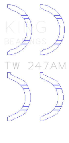 King Engine Bearings Mitsubishi 6G71/6G72/6G72T/6G73 V6/Hyundai G6AV V6 Thrust Washer Set - 0