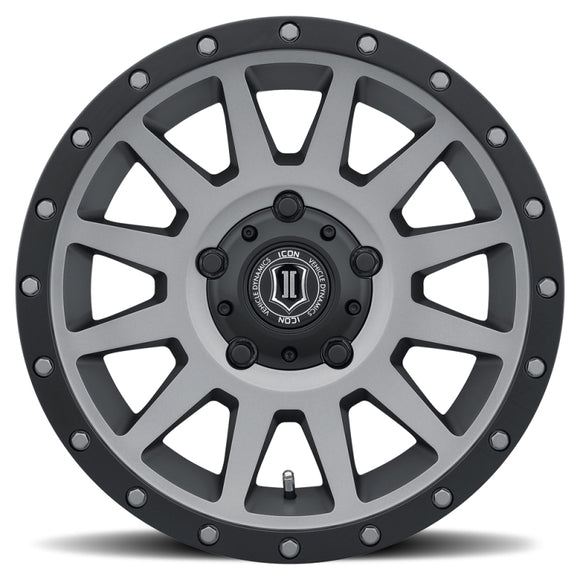 ICON Compression 17x8.5 5x150 25mm Offset 5.75in BS 110.1mm Bore Titanium Wheel